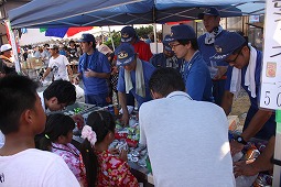 古橋南夏祭りの飲物販売の写真