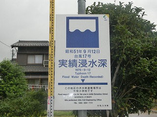 浸水位標識(1)の画像