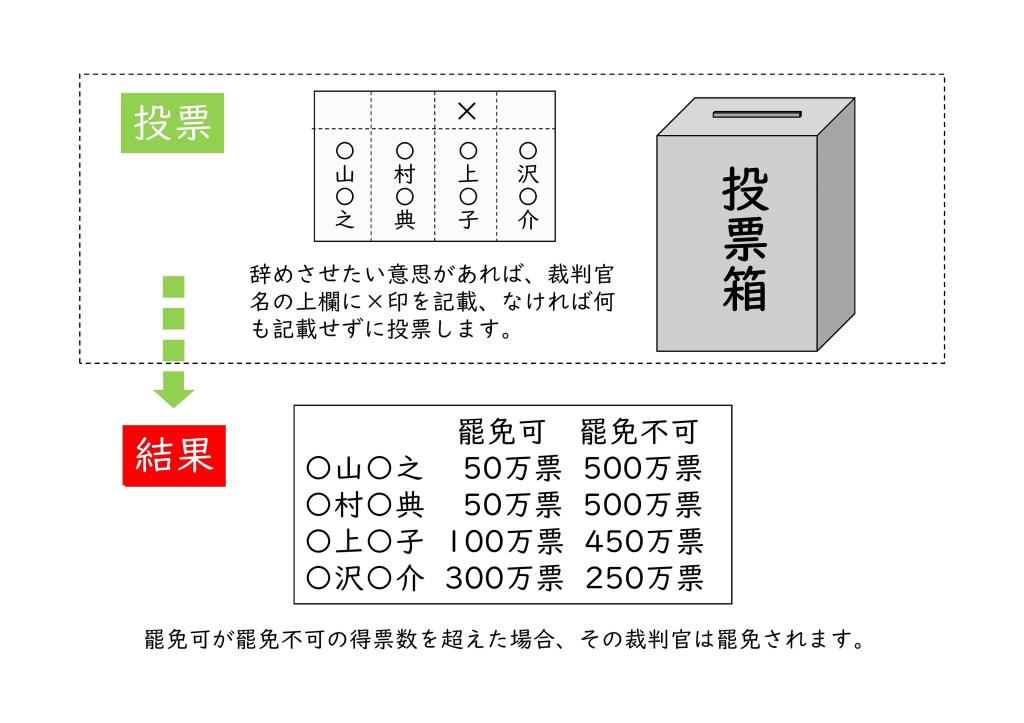 国民審査　投票方法