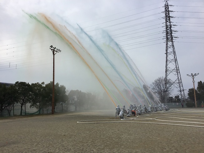 一斉放水
