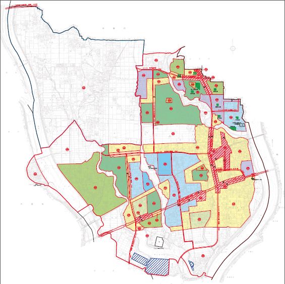 瑞穂市都市計画図