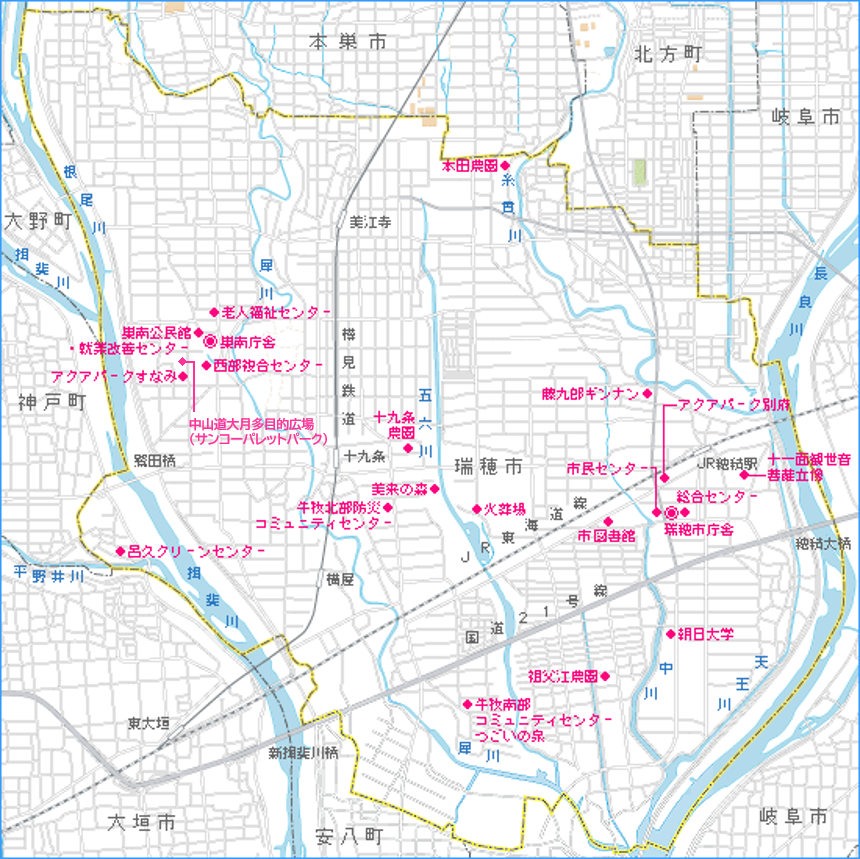 主要公共施設マップ