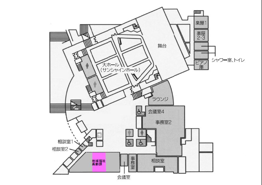 総合センターフロアマップ